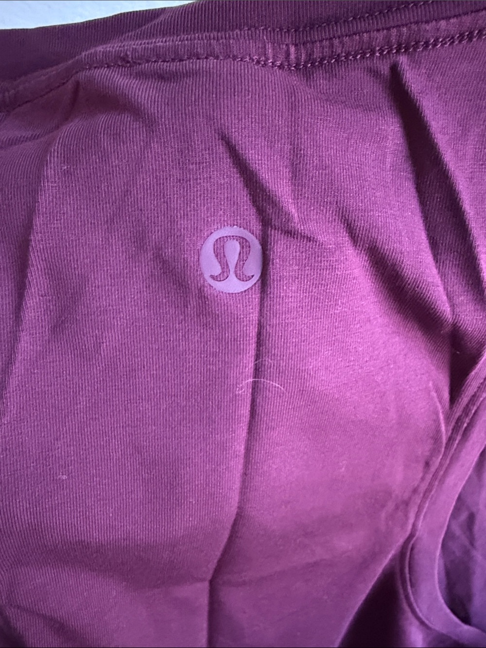 Women’s Sleeveless Tank Top - Burgundy - Picture 2 of 3